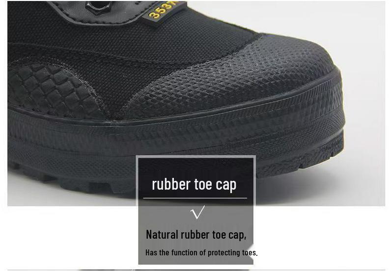 3537 Liberation Low-Top Shoes: Unisex Wear-Resistant, Anti-Odor Rubber Shoes for Construction and Security Work