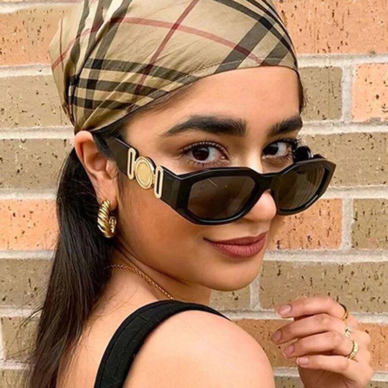 Small Rectangle Sunglasses Men Women Square Sun Glasses Travel Shades Vintage Retro UV400 Lunette Soleil Femme