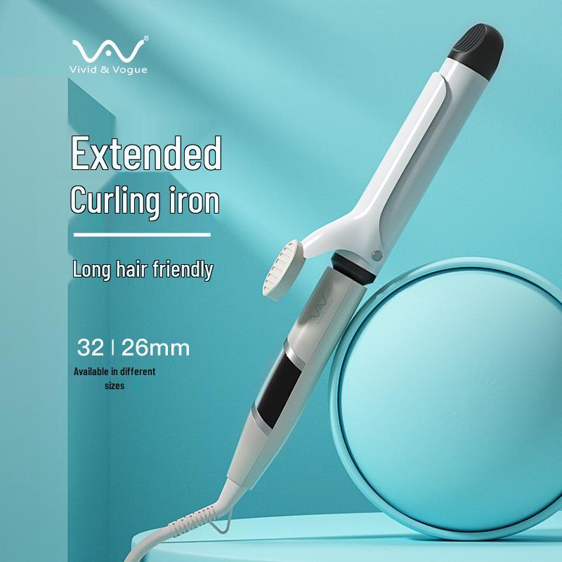

Weige Dual-Use Electric Curling Iron: Large Curls & Bangs, Gentle Negative Ions, Ideal for Lazy Styles & Salon Use. 32mm Large Curls VAV-236 жемчужина белый