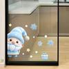 1/2/3/4/6/9 Sheets Winter Snowman Santa Claus Snowflake Static Electricity Decals Christmas Window Stickers Ornaments Xmas Decor