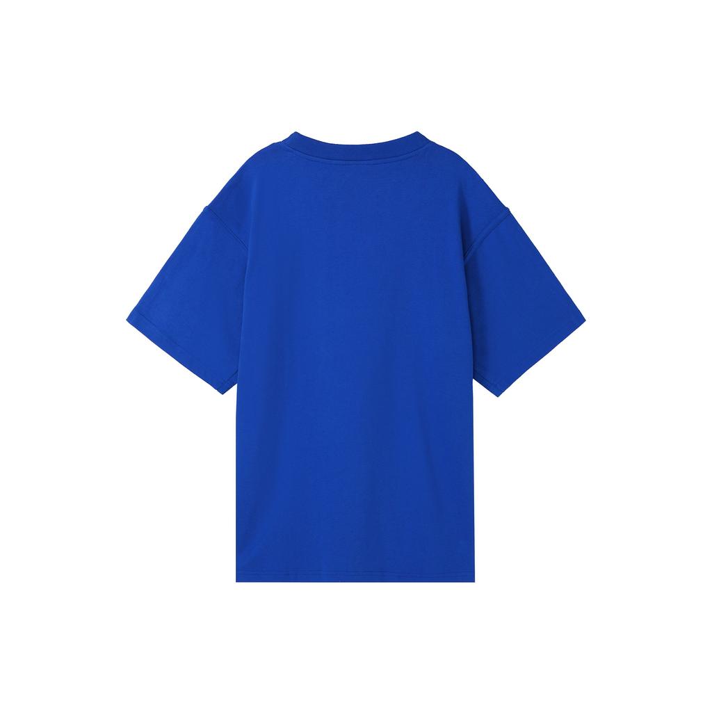 Adidas Originals Trefoil Pure Casual Round Neck Pullover Short Sleeve T-shirt Men Tops Blue HM5114