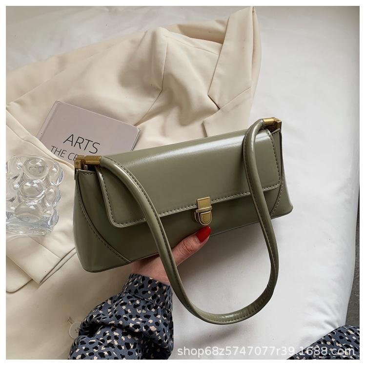 Retro Trend Underarm Bag Women's Korean Baguette Bag Fashion Casual Small Square Bag 2025 New Simple and Versatile Shoulder