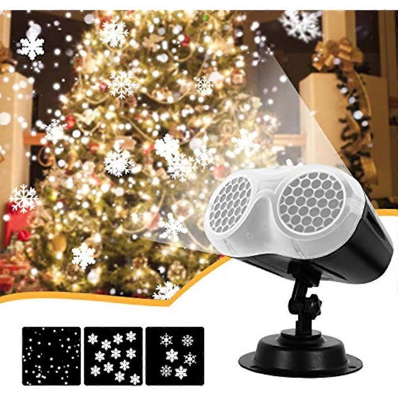 Christmas Lights UNIFUN Upgrade Dynamic Snowflake Projector Lights Snowfall Light Show Waterproof for Christmas Halloween Party Wedding and Ind