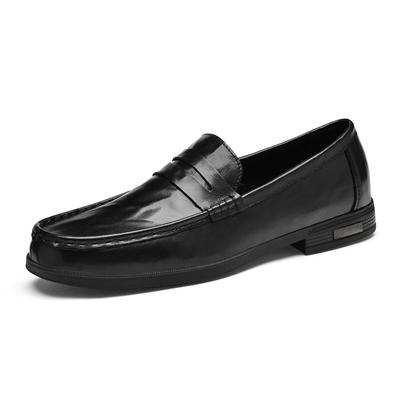 Herren Freizeit-Lederschuhe mit Obermaterial aus echtem Leder, Street Fashion Loafer, Multifunktionale und strapazierfähige Fahrerschuhe