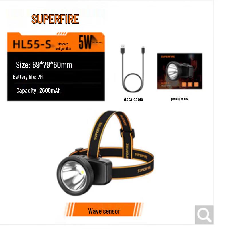 SupFire HL55-S LED Rechargeable Headlamp