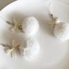 Plush Ball Shapes Key Chain Pendant Faux Furs Key Rings for Phones Cute Jewelry