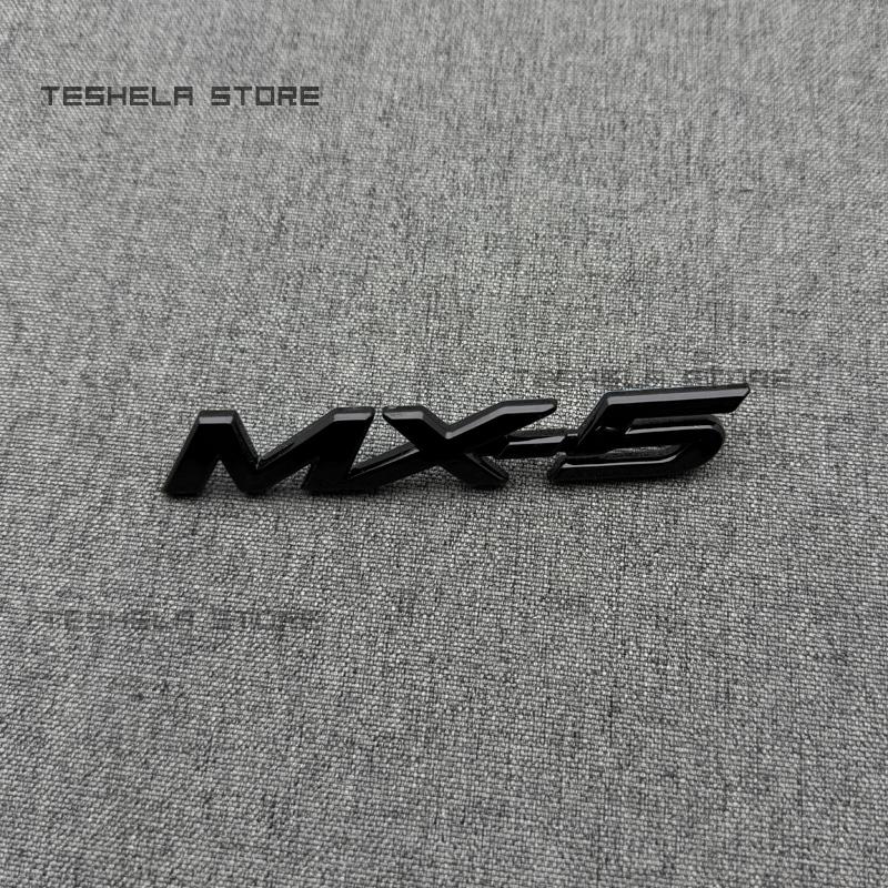 ABS Car Letter Badge Decoration Tail Trunk Stickers For MAZDA MX5 NC 2005-2015 Trunk Black Logo Sticker Decoration Accessories Yvmsj22