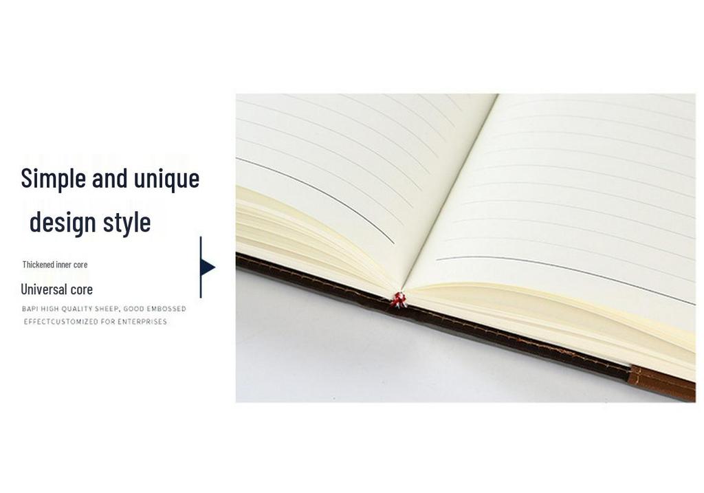 Customizable Color-Changing PU Leather Business Notebook with Buckle - B5 Size