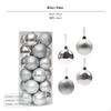 24Pack Christmas sphere decorations, Plastic Tree Hanging Decor, Multicolor Red 4cm