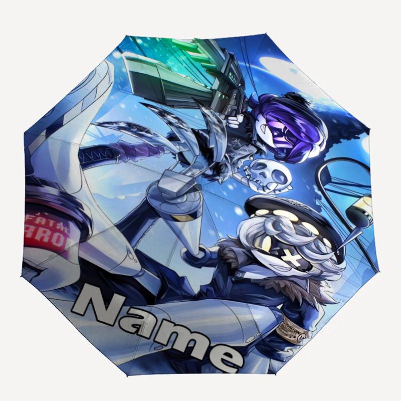 Custom Name Murder Drones Theme Automatic Umbrella, Lightweight & Portable, 8 Rib, Perfect for Outdoor Travel, Birthdays, Christmas, Gifts.