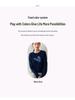 Women's Dark Blue Short Jacquard Cashmere Sweater - Round Neck, Loose Knit, Base Layer