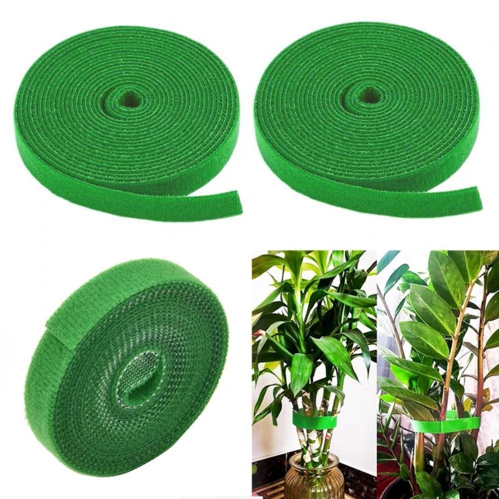 10/1Rolls Plant Ties Nylon Plant Bandage Tie Home Garden Plant Shape Tape Hook Loop Bamboo Cane Wrap Support Accessories
