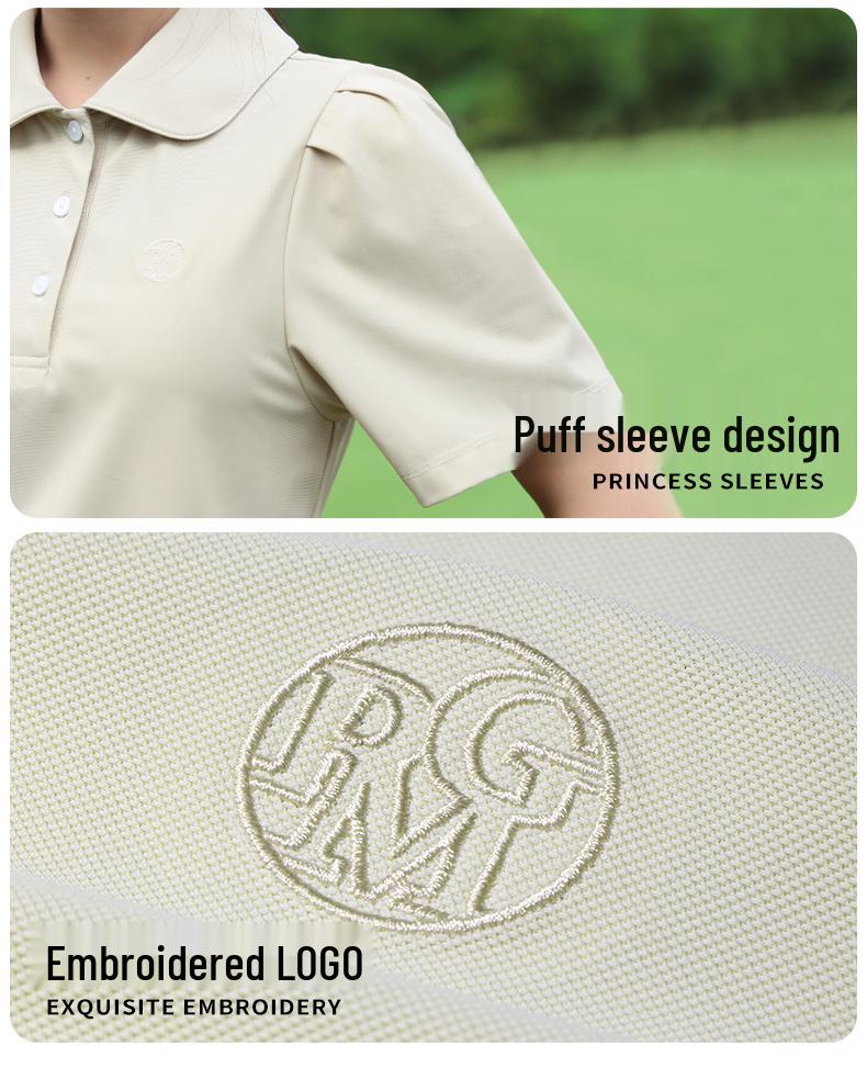 Women's 2026 Spring/Summer Golf Apparel: Breathable Short Sleeve Polo & Tennis T-Shirt Set