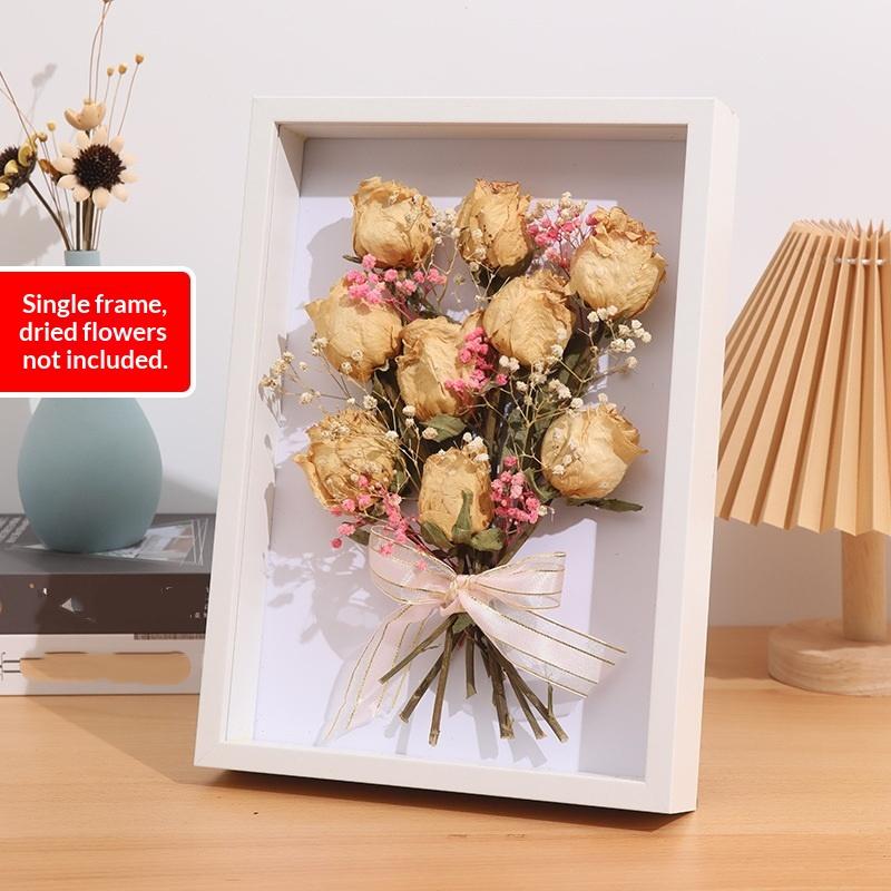 Cornici Portafoto in Legno 3D Profondità 3Cm 5Cm Porta Specimen Fiori Secchi Fatto a Mano Diy Lavoro Manuale Espositore Cornice Foto Decorazione Casa