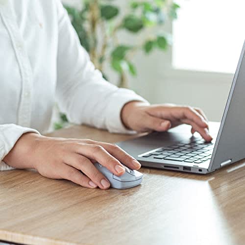 Sanwa Supply Mouse Bluetooth5.0 Quiet 3 Buttons Blue LED Small "Ioplus" Series Sky Blue MA-IPBBS303BL