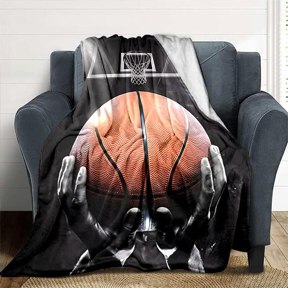 1 pezzo Coperte da tiro per canestro da basket Morbida Flanella, Accogliente per Tutte le Stagioni Poliestere Perfetta per Casa, Ufficio