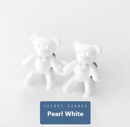 2/4/6PCS Nail Free Seam Free Waist Button Small Bear With Detachable Buckle Seamless Buckle For Jeans Big Bear Animal Shape