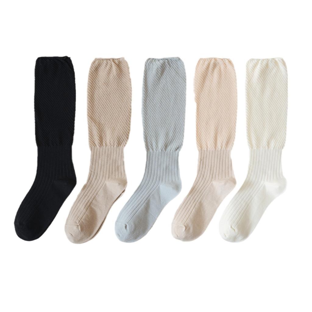 Spring And Summer Breathable Mesh White Stacking Socks Women'S Cotton Long Tube Calf Socks Japanese College Style Jk Trendy Versatile