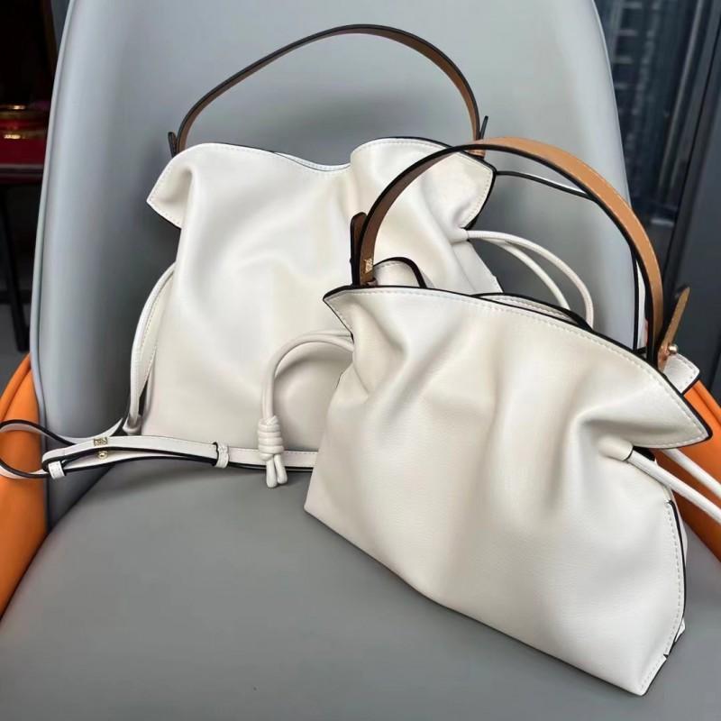 Soft Cowhide Drawstring Bucket Bag Medium Large Small Crossbody Shoulder Handbag Women