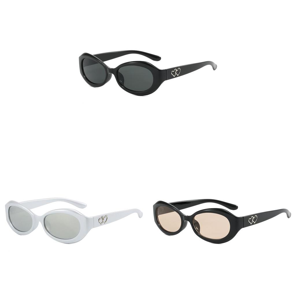Style Oval Sunglasses With Uv400 Protection For Fashionable Summer Outings
