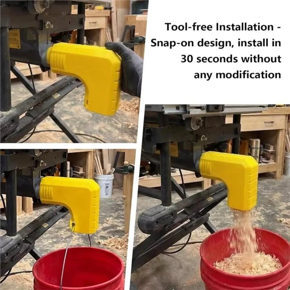 Prostorově úsporný sběrný adaptér na piliny a prach Tool-Free Installation Nástroj na odstraňování prachu pro DWE7485