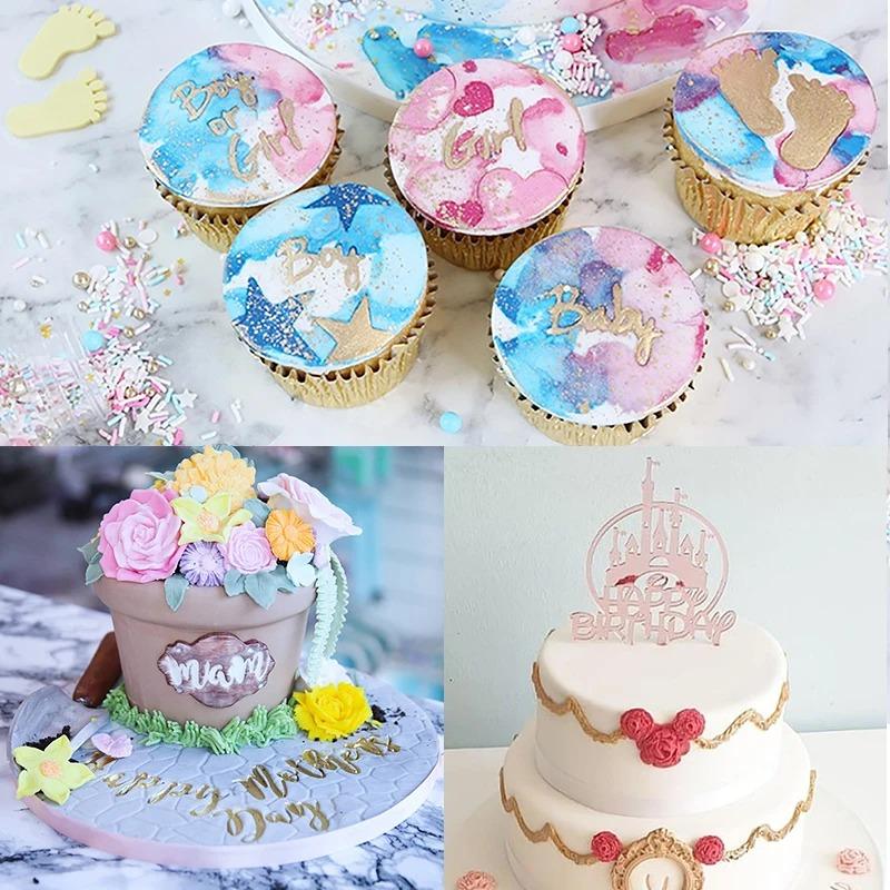 Cake Tools Uppercase Alphabet Number Embossed Letter Cutter Mold Boy Girl Cookie Cutter Stamp Fondant Kitchen Tools