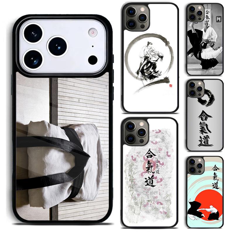 Aikido Japanese Martial Phone Case For iPhone 17 16 15 14 13 12 11 Pro Max Plus 17Air Soft Silicone Cover