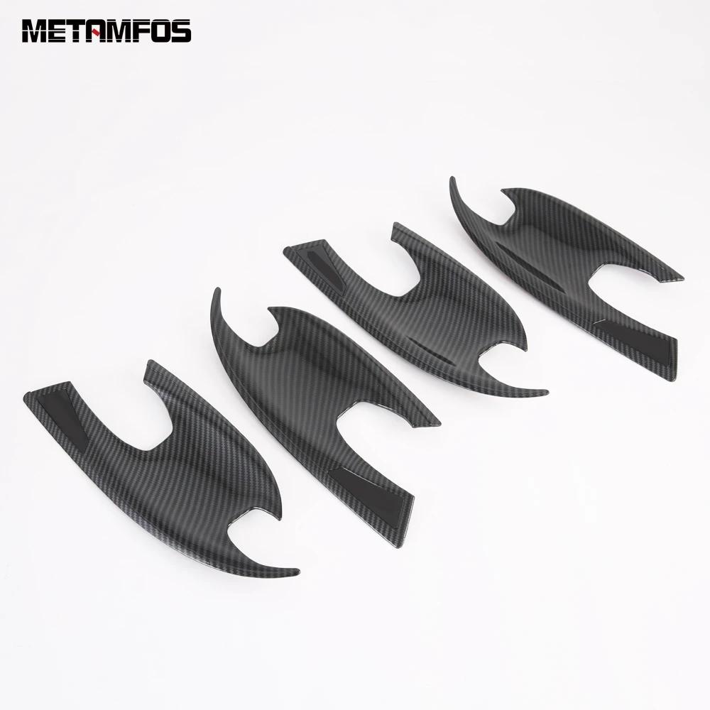 Side Door Handle Bowl Cover Trim For Hyundai Sonata -   Carbon Fiber Protector Exterior Accessories Car Styling