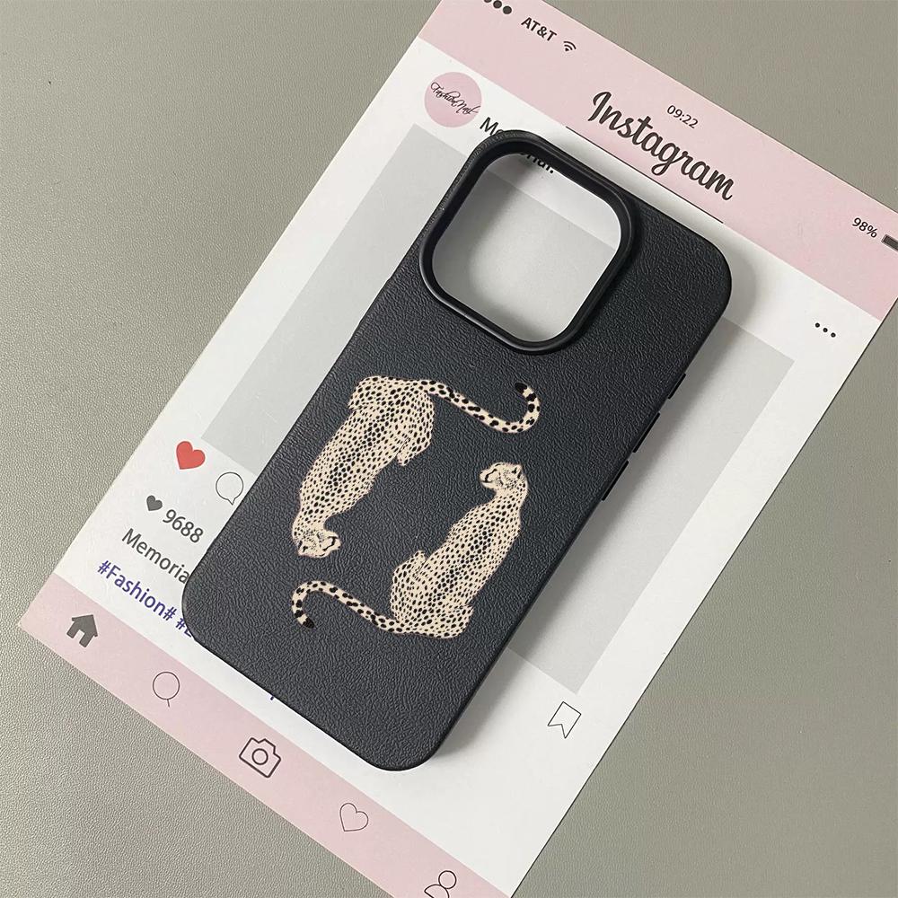 Striped Cheetah Phone Case Suitable For IPhone 17 Pro Max Air 16 15 Plus 14 13 12 11 Case Cover Funda For IPhone 16 15 14 Plus