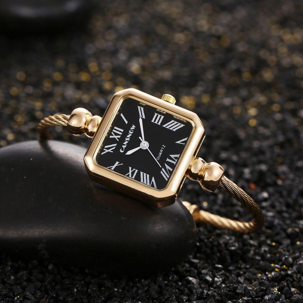 CANSNOW Luxury Fashions quare Watch For Women Bracelet Creative Girl Student Quartz Wristwatches Gift