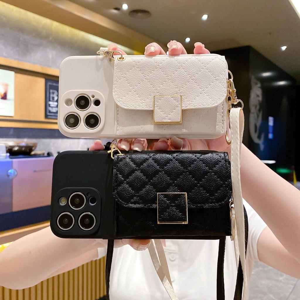 Tide Brand Xiaoxiangfeng Is Suitable for Apple 14 Change Card Bag, Mobile Phone Case iPhone13Pro Advanced Sense 12 Luxury