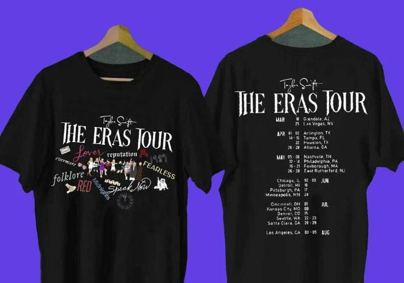 The Eras Tour 2 Side Shirt, US Tour 2023 T-shirt XL