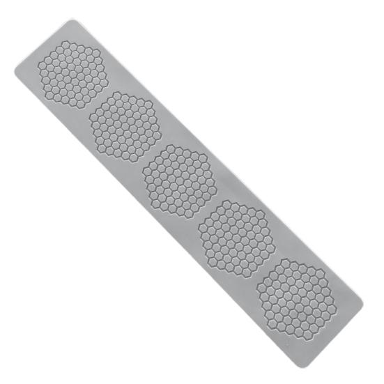 

Кружевная форма для помадки, которую нелегко деформировать, экологически чистый силиконовый сотовый дизайн, кружевной коврик для DIY 3