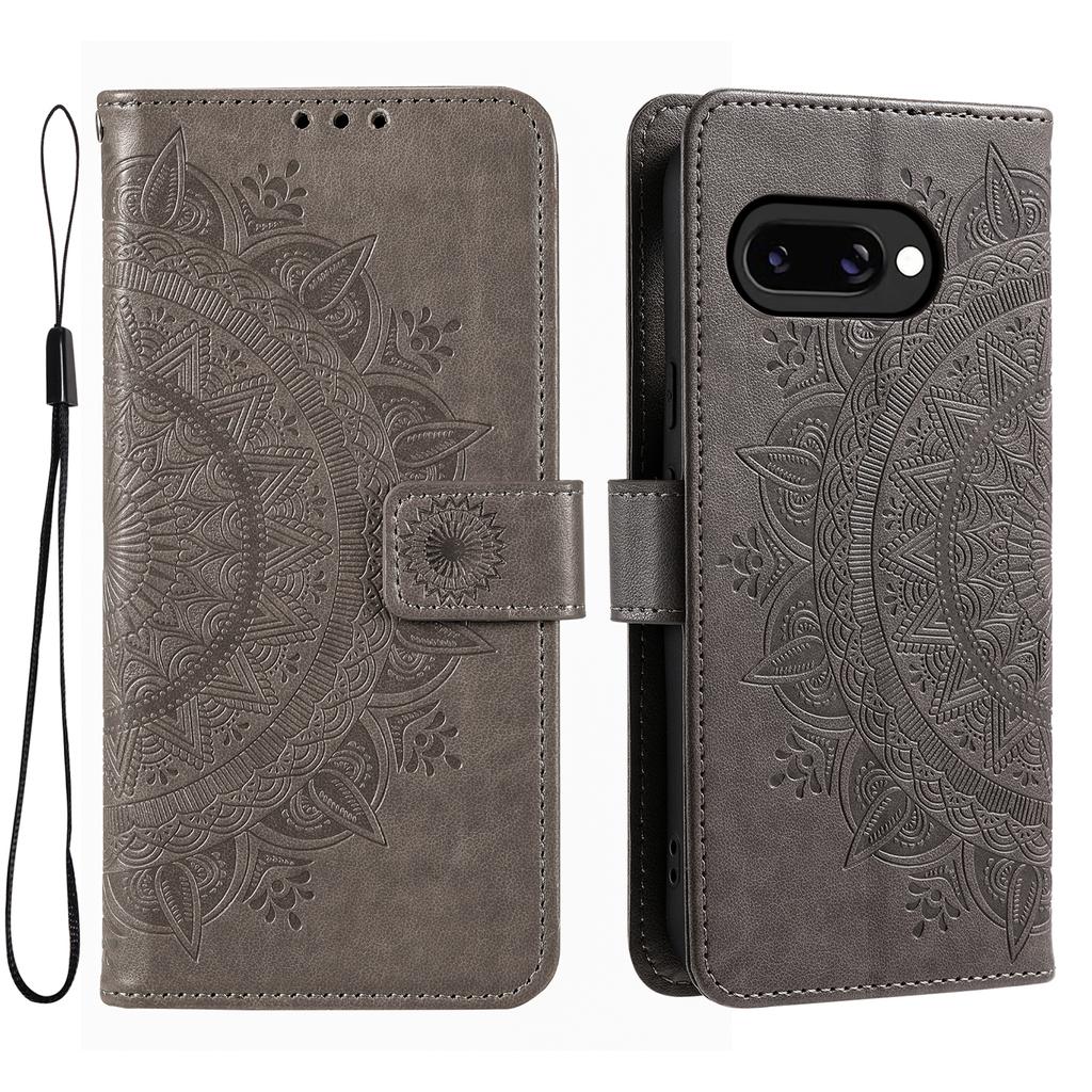 Pentru Husă Google Pixel 9a Totem Imprimat Piele PU Portofel Suport Husă Telefon
