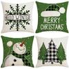 New Christmas Pillow Living Room Sofa Pillow Case Linen Model Room Cushion Decorative Pillow