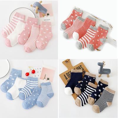 5 Paar Babysocken Neugeborenes Baby Jungensocken 0-1-3-7Y Kinder reine Baumwolle Tierdesign Kindersocken Fadeless Soft Kinder Mädchensocken