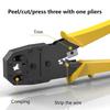 1 Set Crimping Tool Ethernet Network LAN Cable Crimper Cutter Stripper Plier For 4P 6P 8P RJ45 Crimper