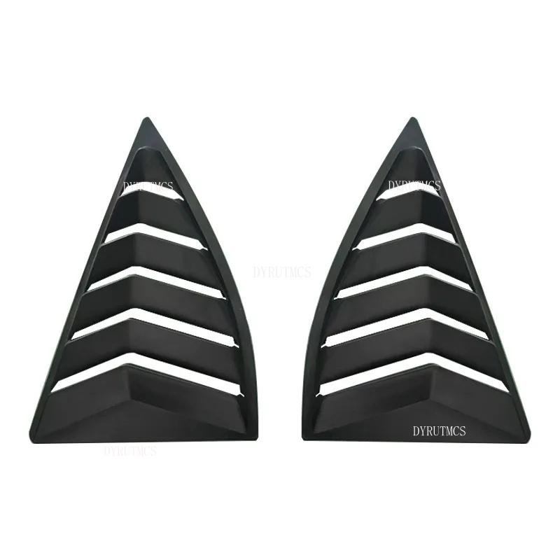 Gloss Black Car Side Window Louver For Chevrolet Camaro 5th Gen 2010 - 2015 2011 2012 2013 Car Rear Window Shutter Cover Spoiler