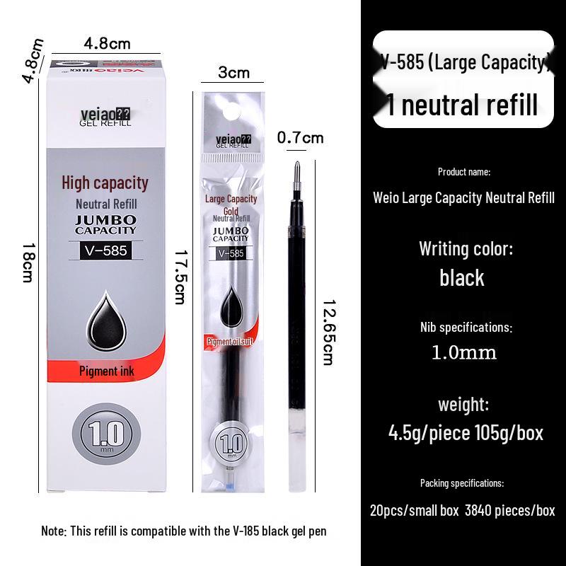 Frosted Black Pen: Large Capacity Calligraphy & Signature Pen for Students and Office Use Pen