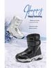 Kinder Winter Schneestiefel - Rutschfest, Abriebfest, Samtgefütterte Baumwolle für Jungen Outdoor Freizeitkleidung.