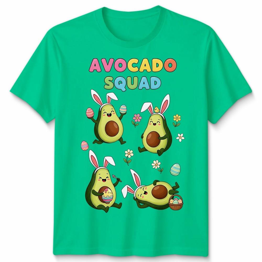 Funny Avocado Squad Easter Bunny Hunting Chocolate Eggs Unisex Tshirt Gift S