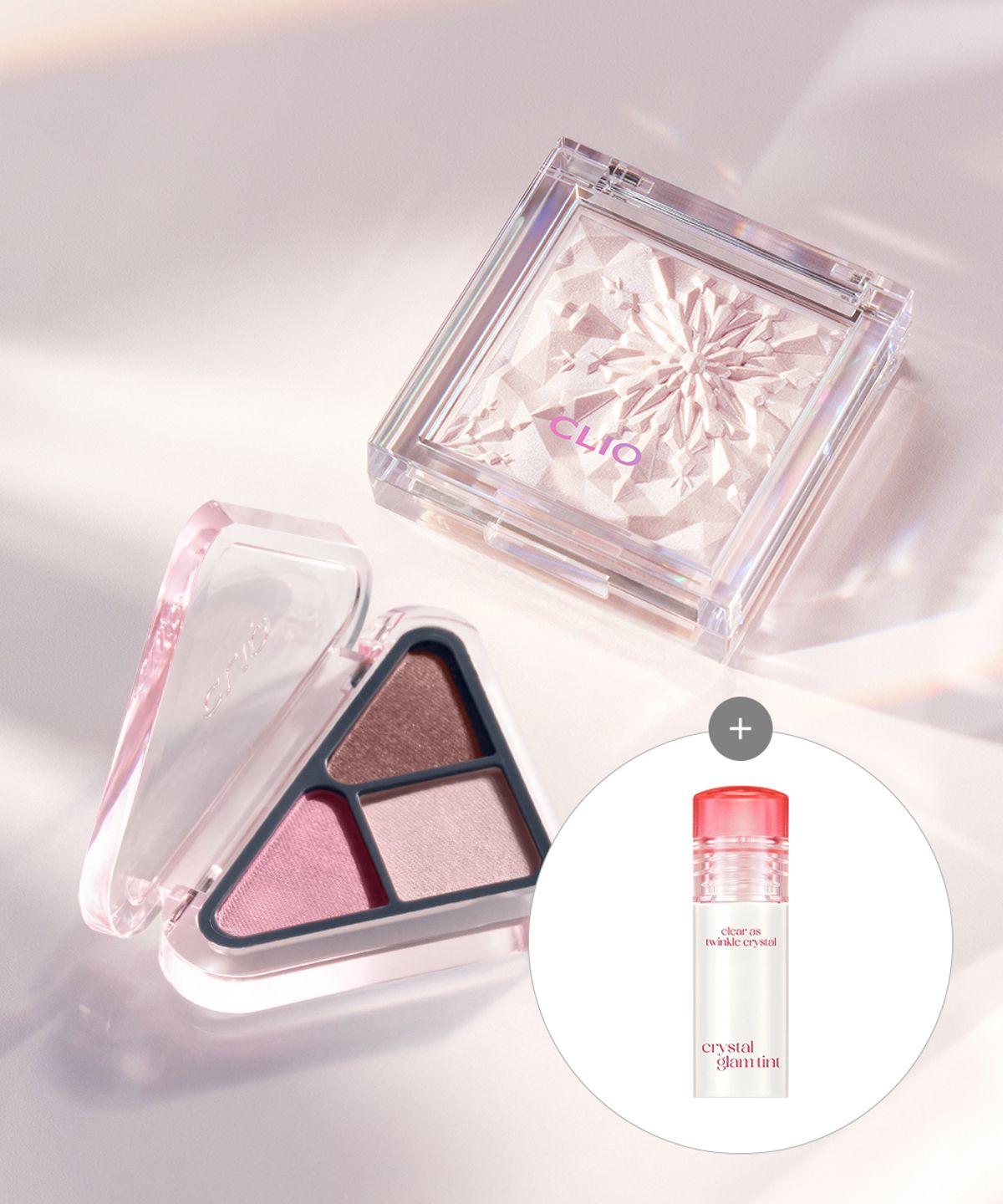 [SET] Prism Highlighter 25AD (Single) + Essential Shadow Tab 03 Frozen Crystal
