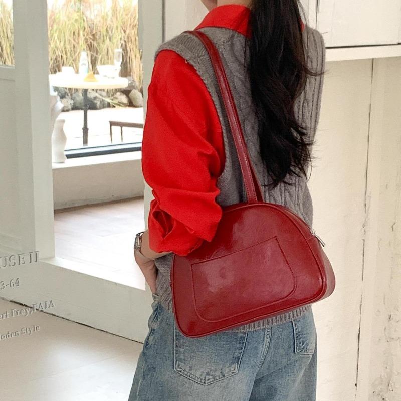 Saddle Bag Niche High Sense Fashion Trend Bowling Bag Niche Design Shoulder Bag Women