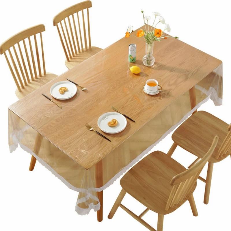 

150x230CM Table Protector Night Stand Bedside Tabletop Cover Clear PVC Tablecloth A