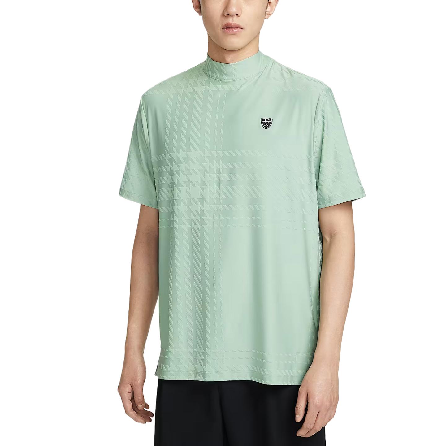 Nike Tartan Stand Collar Solid Quick-Dry Pullover T-Shirt Men Tops II0785-006 S