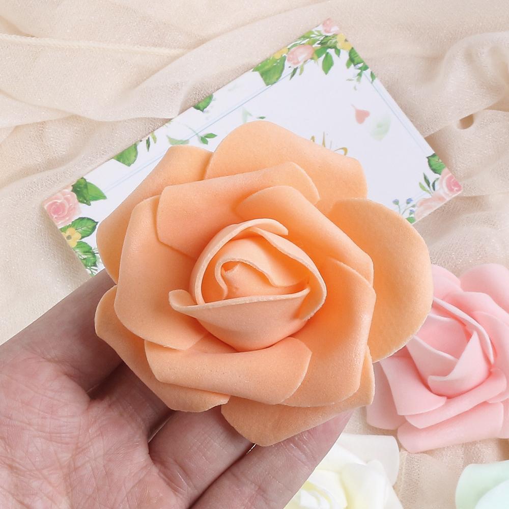 10/20/40 Stück Künstliche Rosenköpfe 7CM Kunstblumen Hochzeitsdekoration Wohnzimmer Dekoration Gartenparty DIY Girlande Zubehör