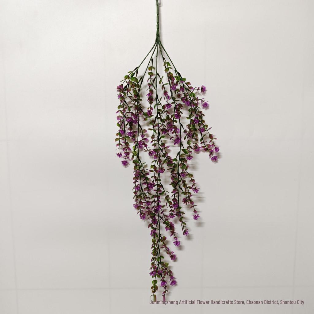 Cross-Border Eucalyptus Camellia Vine Fake Flower Wall Hanging Display