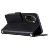 For Xiaomi Redmi A5 4G (171.7mm)/Poco C71 4G Case Wallet Rhombus Grid PU Leather Phone Cover with Shoulder Strap/Wrist Strap