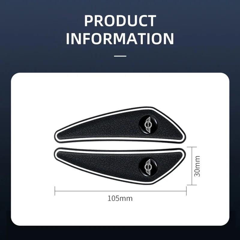 4pcs Car Logo Bumper Anti-Collision Strip For MINI Cooper JCW Countryman Clubman Cabrio Paceman Coupe Roadster Accessories