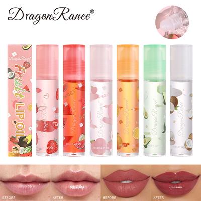 Transparent Colorless Lip Oil Fruit Lip Balm Moisturizing Lipstick Hydrating Lip Oil Gloss  Clear Lip Care Lip Oil